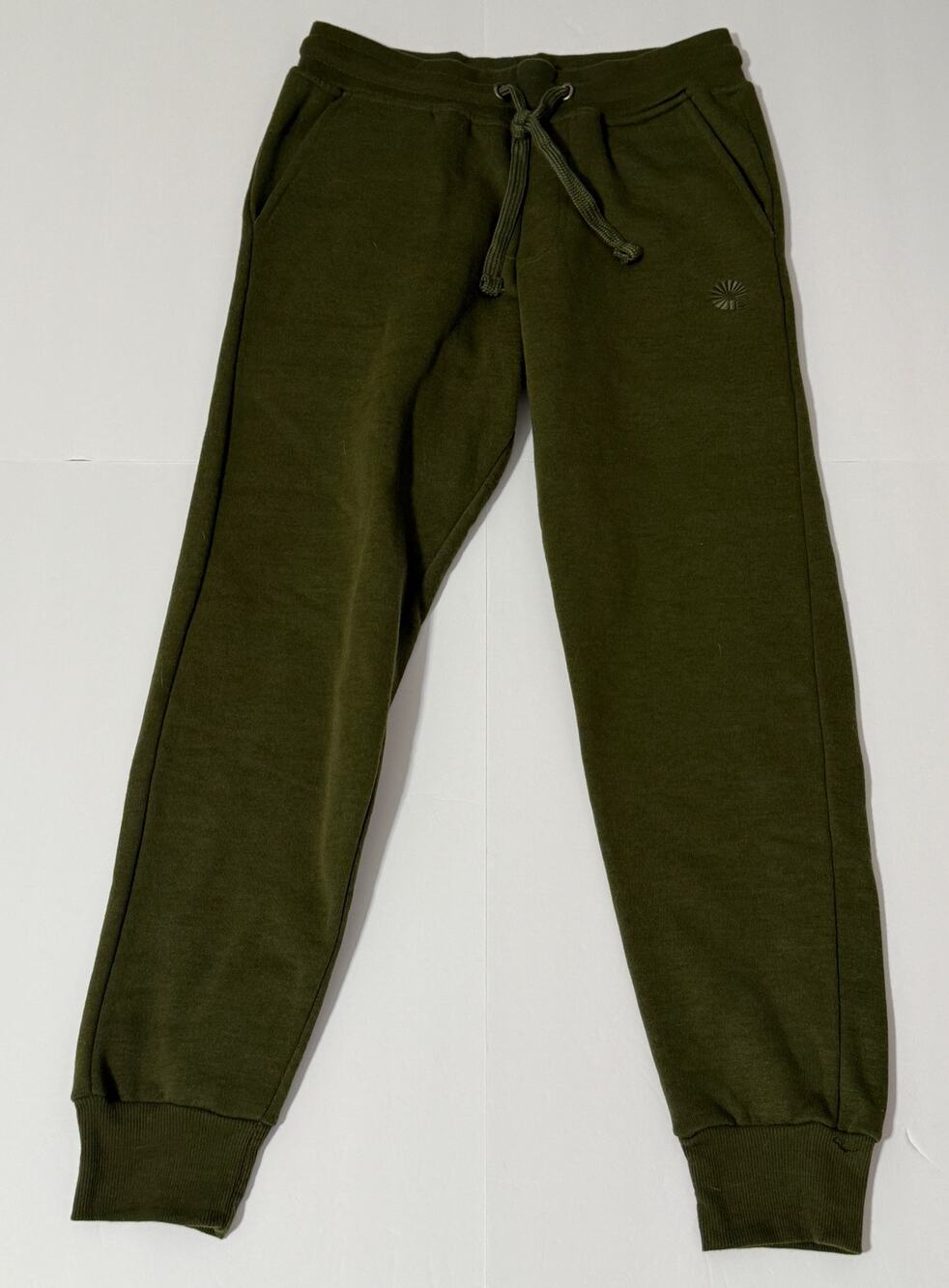 Men's Akademiks Fleeced Lined Joggers, Army Green, Size L